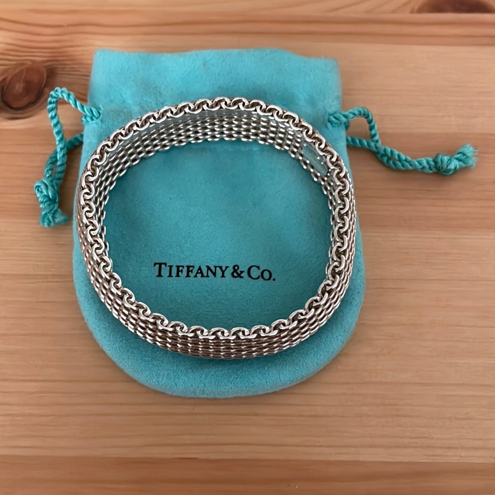 Tiffany & Co. Somerset Weave Mesh Bracelet Sterling Silver